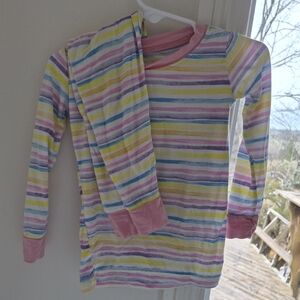 Little Sleepies Rainbow Striped Pajama Set